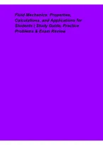 Fluid Mechanics &ndash; Properties&comma; Calculations&comma; and Applications for Students&comma; Study Guide & Practice