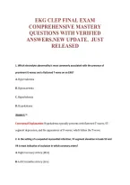 Ekg  EXAM Bundle &vert; Update Questions with complete and Verified solutions&period;