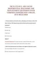 Nr 511 EXAM Bundle &vert; Update Questions with complete and Verified solutions&period;