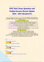 CPO Test &vert; Exam Questions and Verified Answers Newest Update 2026 &ndash; 2027 &lpar;Graded A&plus;&rpar;&NewLine;