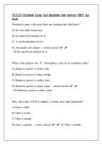 NCCCO Overhead Crane Test Questions And Answers 100- Accurate&period;pdf