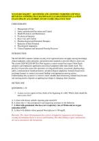 Nclex-Rn 2026&sol;2027 &ndash; Questions And Answers &vert; Verified And Well &NewLine;Detailed Answers &vert; Plus Rationales &vert; Guaranteed Pass &vert; Latest &NewLine;Exam Update &vert; Exam Prep &vert; Study Guide &vert; Practice Test 