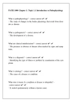 PATH 1000 Chapter 1 Topic 1&period;1&colon; Introduction to Pathophysiology &vert; Study Guide 2026