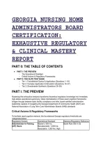 2026&sol;2027 Georgia NHA Board Certification Exam Prep&colon; Exhaustive Regulatory Test Bank & Mentor Rationales