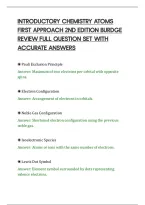 Introductory Chemistry Atoms&NewLine;First Approach 2Nd Edition Burdge&NewLine;Review Full Question Set With&NewLine;Accurate Answers