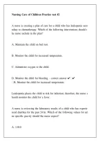 Nursing Care of Children Practice Test 2 &ndash; Questions & Answers &vert; Pediatric Nursing 2026
