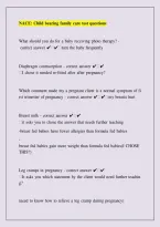 NACE Childbearing Family Care Test Questions &ndash; Maternal-Newborn Nursing &vert; 2026