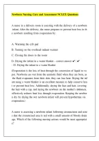 Newborn Nursing Care and Assessment NCLEX Questions &ndash; Practice Questions & Answers &vert; 2026