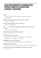 Wgu Biochemistry Final Practice Examination 2026 Questions With Answers