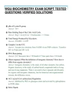 Wgu Biochemistry Final Actual Exam Paper 2026 Questions With Answers Graded A&plus;&period;Pdf