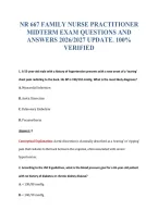Nr 667 Exam Bundle Questions With Verified Answers