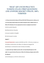 Nr 667 Advanced Practice&NewLine;Nursing Exam 2 Prep Questions&NewLine;And Answers 2026&sol;2027 Update&period; 100&percnt;&NewLine;Verified