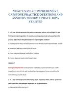 Nr 667 Exam Bundle Questions With Verified Answers