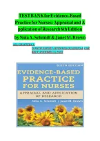 Test Bank - Evidence-Based Practice For Nurses&colon; Appraisal And Application Of Research 6th Edition &lpar; Nola A&period; Schmidt &comma; 2024&rpar; All Chapters&period;