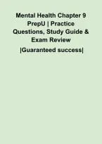 Mental Health Chapter 9 PrepU &vert; Practice Questions&comma; Study Guide & Exam Review