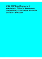 WGU D427 Data Management Applications Objective Assessment Study Guide &ndash; Exam Review & Practice
