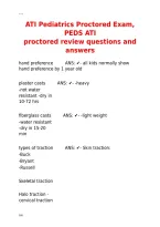 ATI Pediatrics Proctored Exam&comma; PEDS ATI&period; proctored review questions and answers&period;