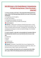 NUR 283 Comp 1&comma; 2 & 3 Study Material &vert; Comprehensive &NewLine;All-Topics Nursing Review &vert; Exam Prep Guide &vert; &NewLine;2026&sol;2027 