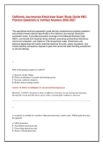 California Journeyman Electrician Exam Study Guide&colon; NEC Practice Questions & Verified Answers