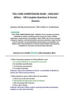 TDCJ CORE COMPETENCIES EXAM &ndash; 2026&sol;2027 Edition &ndash; 100 Complete Questions & Correct Answers 
