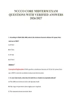 Nccco Core Midterm Exam&NewLine;Questions With Verified Answers&NewLine;2026&sol;2027