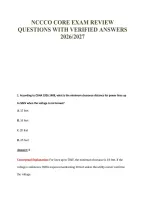 Nccco Exam Package Deal 100&percnt; Verified 2026&sol;2027