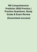 RN Comprehensive Predictor 2026 Practice &vert; Practice Questions&comma; Study Guide & Exam Review
