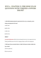 Ifsta - Chapter 12&colon; Fire Hose Exam&NewLine;Questions With Verified Answers&NewLine;2026&sol;2027