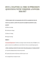 Ifsta Chapter 14&colon; Fire Suppression&NewLine;Questions With Verified Answers&NewLine;2026&sol;2027
