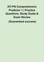 ATI PN Comprehensive Predictor 1 &vert; Practice Questions&comma; Study Guide & Exam Review