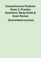 Comprehensive Predictor Exam 2 &vert; Practice Questions&comma; Study Guide & Exam Review&NewLine;&NewLine;