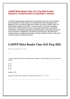LADWP Meter Reader Class 1611 Prep 2026&colon; 200 Practice Questions&comma; Verified Answers & Rationales