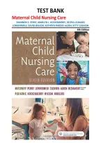 Maternal & Child Health Nursing Test Bank Package &ndash; 5th&comma; 6th&comma; 7th&comma; 8th & 9th Editions &ndash; Complete Exam Elaborations