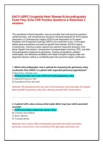 EACVI AEPC Congenital Heart Disease Echocardiography Exam Prep&colon; Echo CHD Practice Questions & Rationales