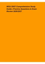 WGU D027 Comprehensive Study Guide &ndash; Practice Questions & Exam Review 2026&sol;2027