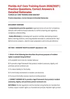 Florida ALF Core Training Exam 2026&sol;2027 &vert; Practice Questions&comma; Correct Answers & Detailed Rationales
