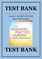 Test Bank for Advanced Practice Nursing&colon; Essentials for Role Development&comma; 5th Edition by Lucille A&period; Joel &vert; Questions and Answers &vert; Chapters 1&ndash;30