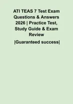ATI TEAS 7 Test Exam Questions & Answers 2026 &vert; Practice Test&comma; Study Guide & Exam Review
