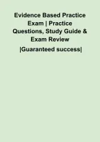 Evidence Based Practice Exam &vert; Practice Questions&comma; Study Guide & Exam Review&NewLine;&NewLine;