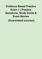 Evidence Based Practice Exam 1 &vert; Practice Questions&comma; Study Guide & Exam Review