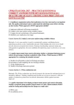 Cphq Exam 2026&ndash;2027 &ndash; Practice Questions & &NewLine;Correct Answers With Detailed Rationales &vert; &NewLine;Healthcare Quality Certification Prep &vert; Instant &NewLine;Download Pdf