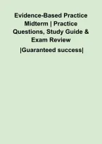 Evidence-Based Practice Midterm &vert; Practice Questions&comma; Study Guide & Exam Review