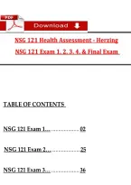 NSG 121 Exam 1-4 & Final Study Guide&colon; Health Assessment&comma; Mental Health Nursing&comma; Legal & Ethical Principles