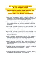 ECG &colon; Exercises in Arrhythmia Interpretation  &NewLine;by Jane Huff &lpar;eighth edition&rpar; &NewLine;Comprehensive Resource To Help You Ace Exams Includes &NewLine;Frequently Tested Questions With ELABORATED 100&percnt; &NewLine;Correct COMPLETE SOLUTIONS &NewLine;Guaranteed Pass First Attempt&excl;&excl; Current
