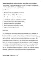 Phm-Pharmacy Practice Ii Eot Exam &ndash; Questions And Answers &vert;&NewLine;Verified And Well Detailed Answers &vert; Plus Rationales &vert; Download&NewLine;And Pass &vert; Latest Exam Update 2026&sol;2027