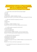 ECG Comprehensive Resource To Help You Ace Exams &NewLine;Includes Frequently Tested Questions With ELABORATED &NewLine;100&percnt; Correct COMPLETE SOLUTIONS &NewLine;Guaranteed Pass First Attempt&excl;&excl; Current Update&excl;&excl; 
