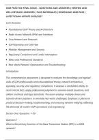 Gsm Practice Final Exam &ndash; Questions And Answers &vert; Verified And&NewLine;Well Detailed Answers &vert; Plus Rationales &vert; Download And Pass &vert;&NewLine;Latest Exam Update 2026&sol;2027