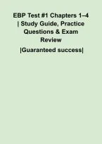 EBP Test &num;1 Chapters 1&ndash;4 &vert; Study Guide&comma; Practice Questions & Exam Review