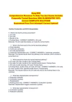Hoag EKG  &NewLine;Comprehensive Resource To Help You Ace Exams Includes &NewLine;Frequently Tested Questions With ELABORATED 100&percnt; &NewLine;Correct COMPLETE SOLUTIONS &NewLine;Guaranteed Pass First Attempt&excl;&excl; Current Update&excl;&excl; 