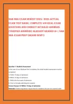 Nab Nha Exam Newest 2025&sol; 2026 Actual &NewLine;Exam Test Bank&vert; Complete 400 Real Exam &NewLine;Questions And Correct Detailed Answers &NewLine;&lpar;Verified Answers&rpar; Already Graded A&plus;&vert; Nab &NewLine;Nha Exam Prep &lpar;Brand New&excl;&excl;&rpar;